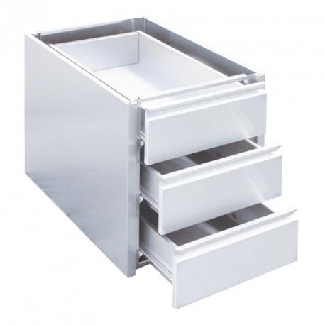 Tiroir pour table en inox 700 mm de profondeur - Gastro M