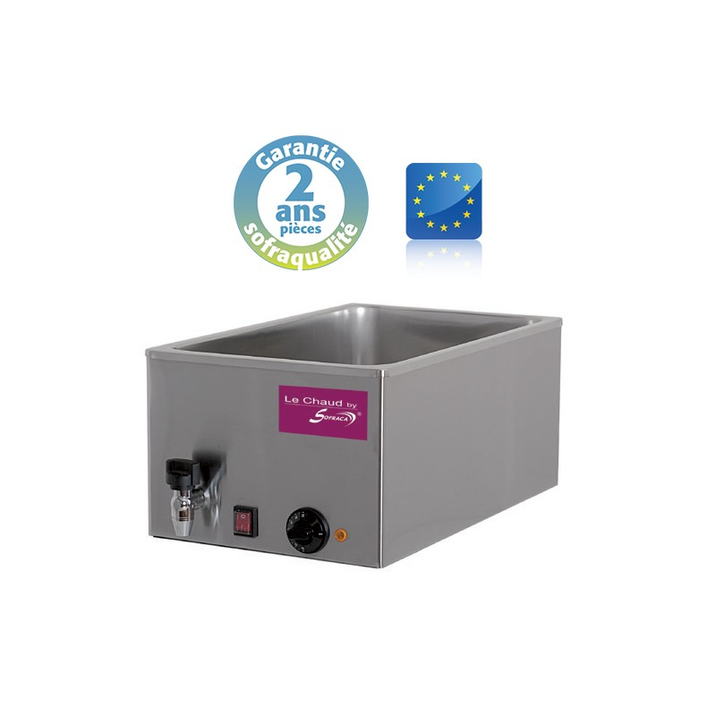 Bain-marie GN 1/1 avec vidange - Gamme CBS - 21 L - Sofraca