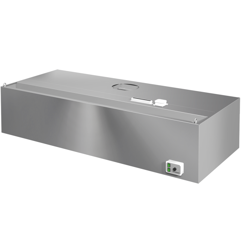 Hotte Murale Caisson Eclairage Intégré Série 1200 mm - 450 W - Stalgast