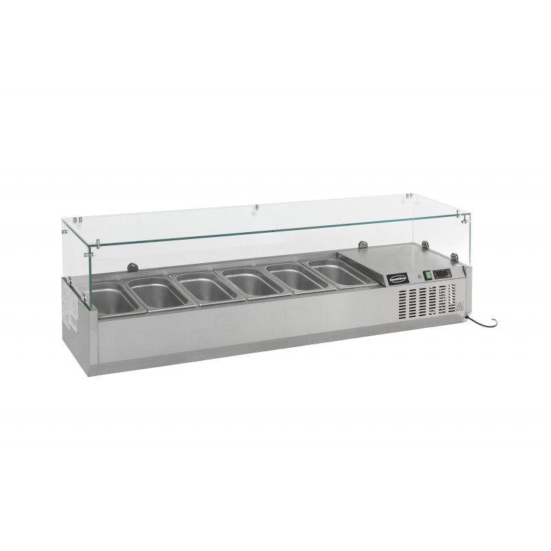Saladette a Poser Vitrée Pour Pizza - GN 1/4 - Combisteel