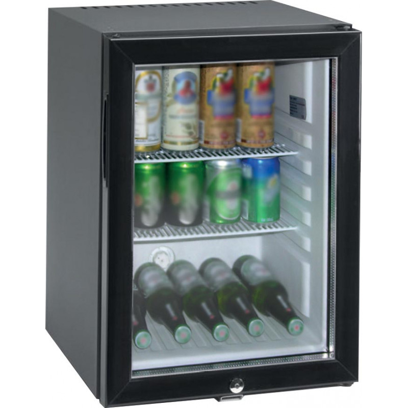 Minibar Porte Vitrée, Carrosserie Noire - L2G
