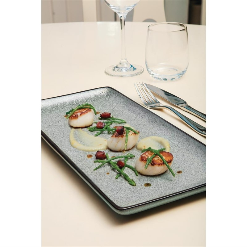 Assiettes rectangulaires 335mm Lot de 4