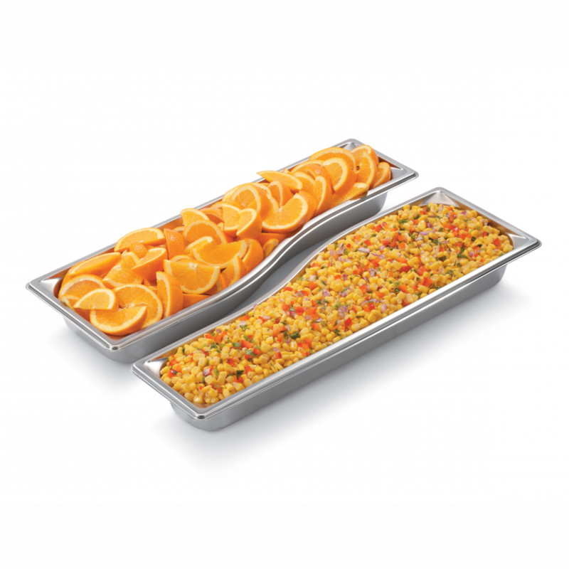 Bac de Présentation Long pour Buffet GN 2/4 - H 65 à 89 mm - Pujadas