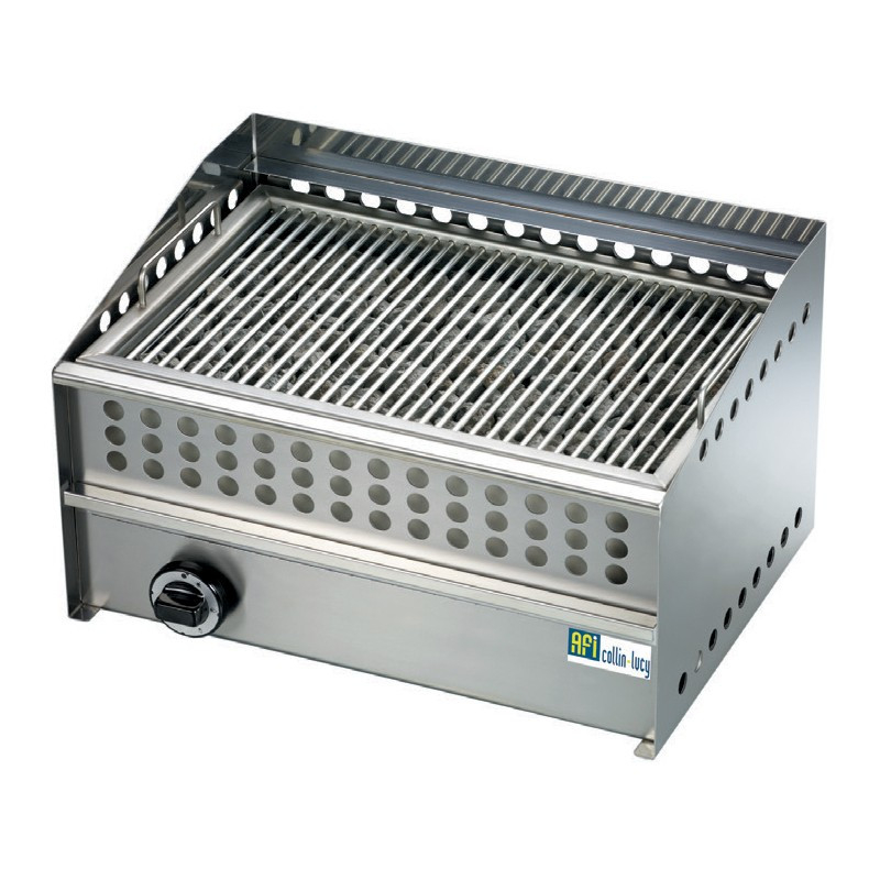 Grill de Cuisson Inox au Gaz avec Poignées - 480 x 325 mm - AFI Collin Lucy