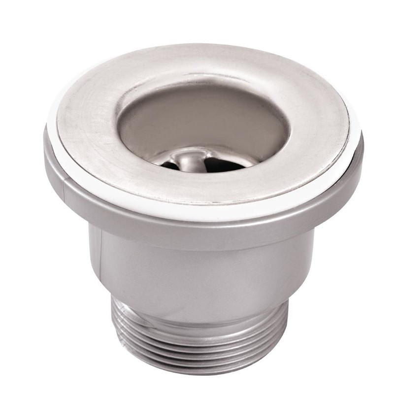 Crépine de vidange en laiton chromé avec joint et écrou de fixation 38 mm - Gastro M