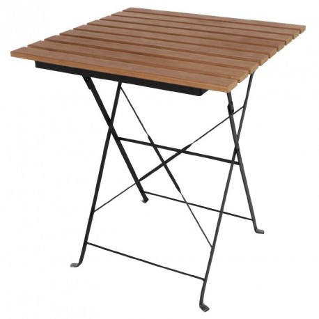 Table bistro imitation bois carrée  Bolero 600 mm