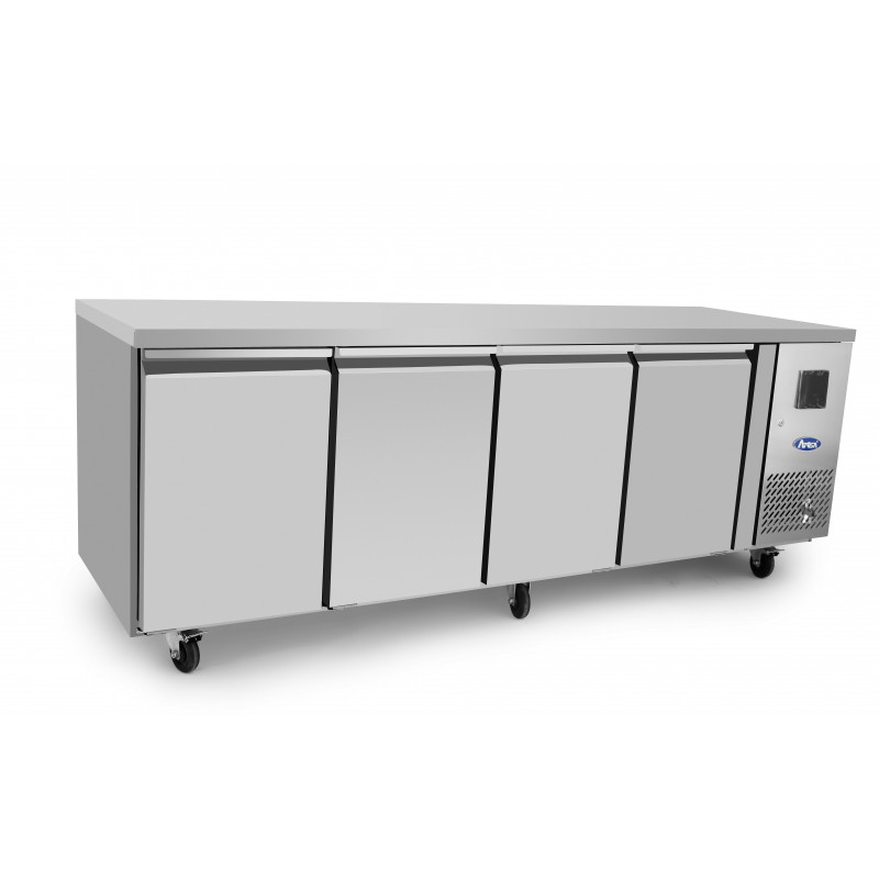 Table Réfrigérée Négative Inox 4 Portes - Profondeur 600 - Atosa