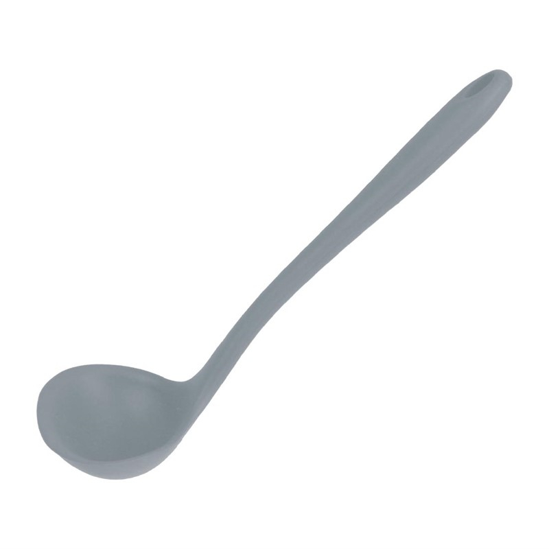 Louche grise en silicone résistant à la chaleur