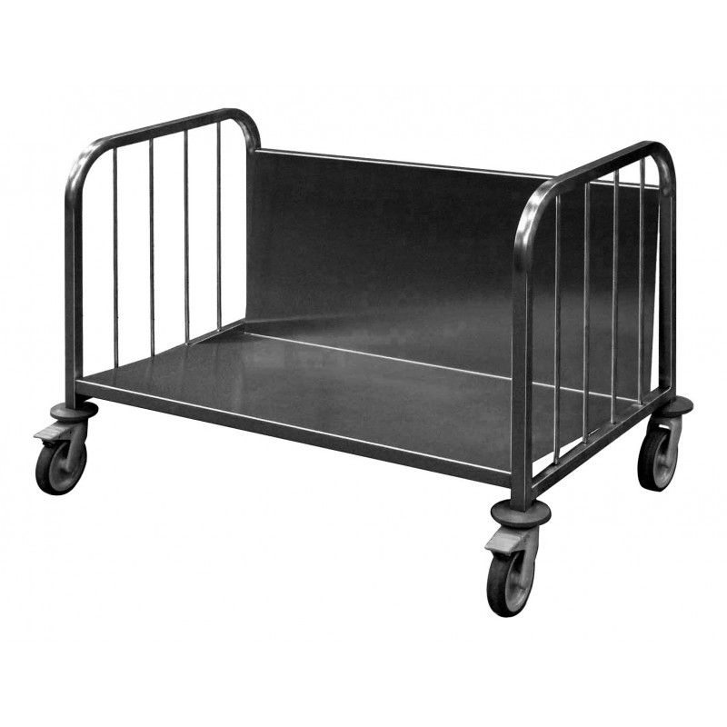 Chariot Inox 304 pour 100 Plateaux Cafétéria - L2G