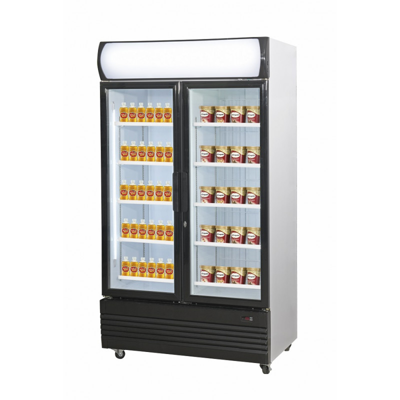 Armoire Réfrigérée Bi-Température Vitrée - 2 x 466 Litres - Combisteel
