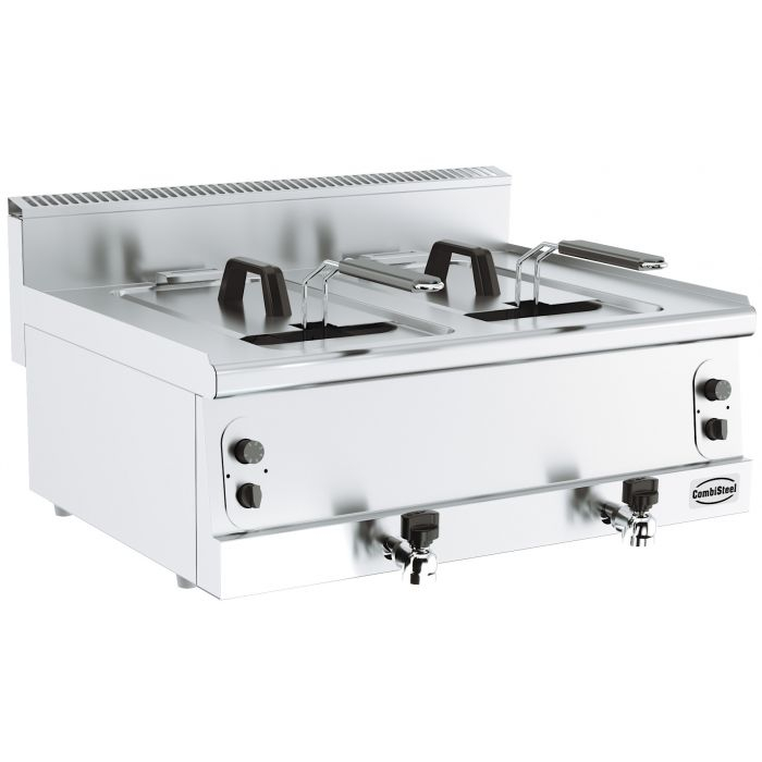 FRITEUSE A GAZ  2X8L  LARGEUR 800MM