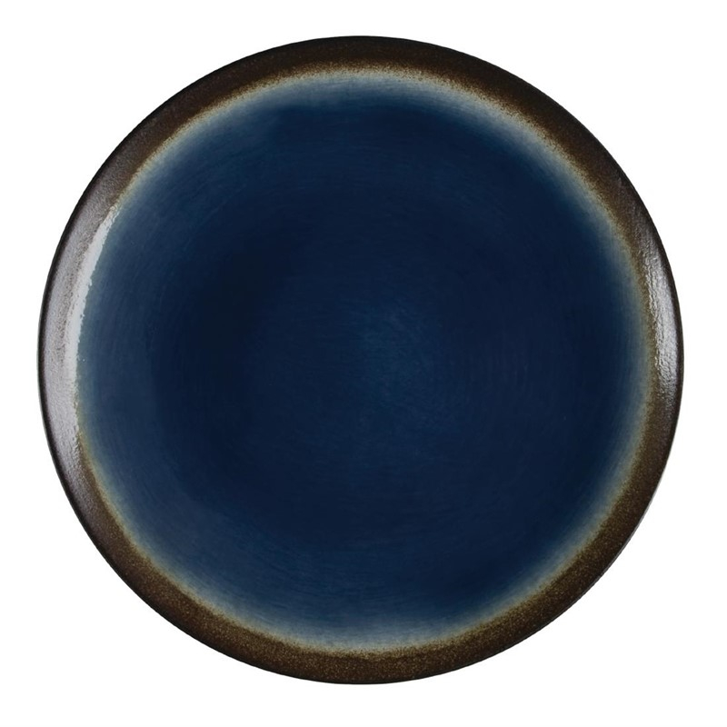 Assiettes à tapas rondes bleues 198mm Lot de 6