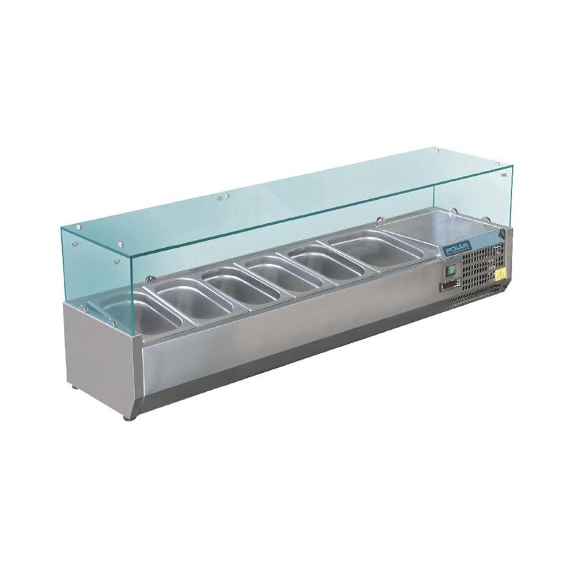 Saladette a Poser 120cm à 200cm - Bacs GN 1/3 - Polar