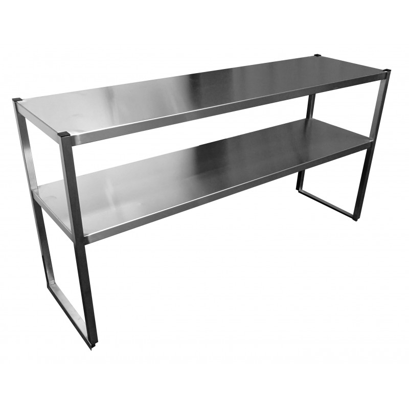 Etagère sur Colonnettes Inox 304 2 Niveaux - L2G
