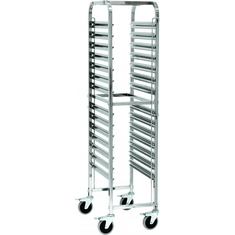 Chariot de Transport en Inox 14 Niveaux pour Bacs GN 1/1 à GN 2/1 - Stalgast