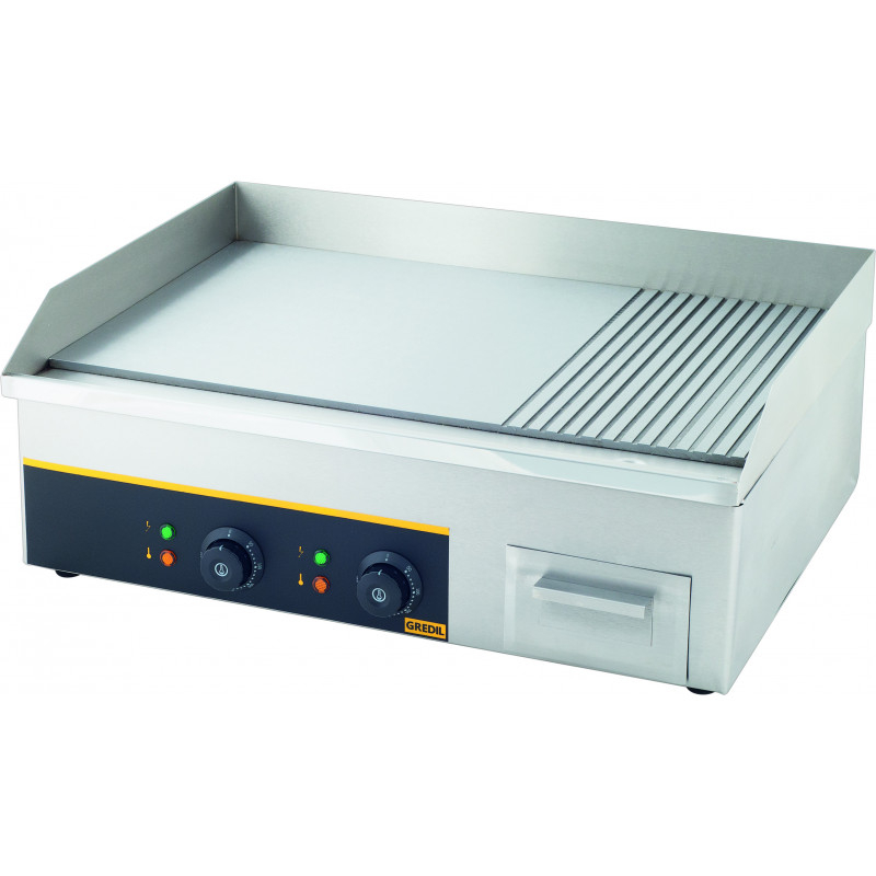 Plancha 2/3 Lisse 1/3 Rainurée 3600 W - Stalgast