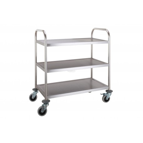 Chariot de Service Démontable - 3 Plateaux - Combisteel