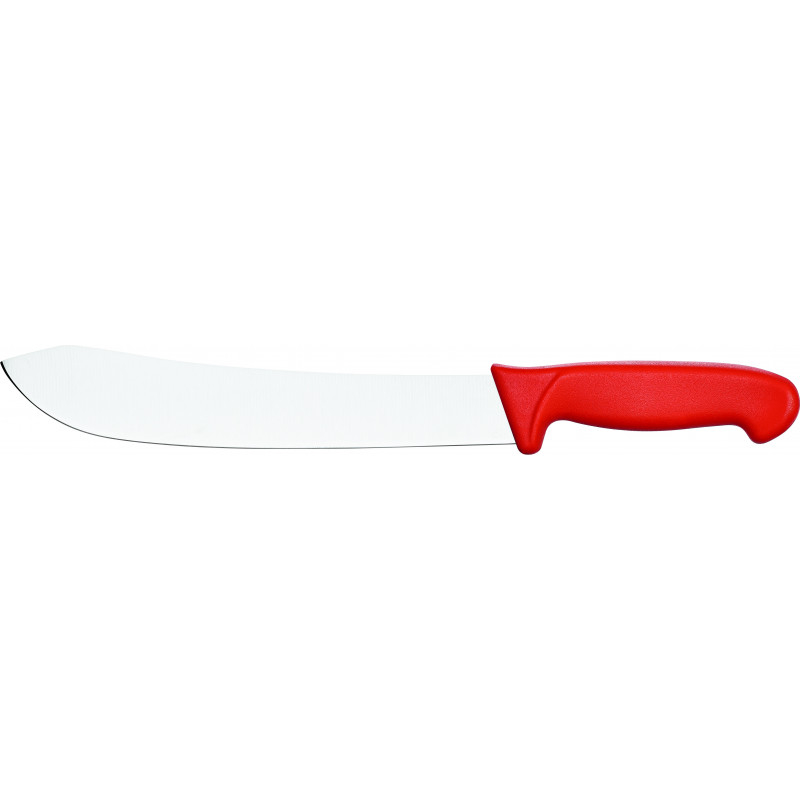 Couteau de Boucher à Pointe Large Rouge Lame 250 à 300 mm - Stalgast