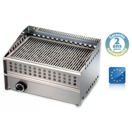Grill gaz double Wood steak Spécial Grillades - L 550 mm - Sofraca