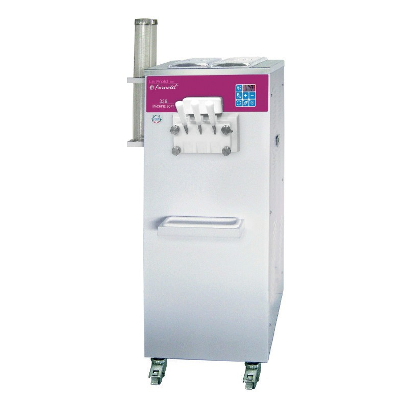 Machine à glace SOFT - SÉRIE SOFTGEL - Débits intensifs - 3 Becs - 3 Parfums - 27 litres / heure