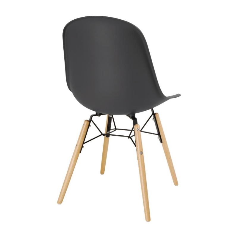 Chaise Moulée Grise - Lot De 2 - Bolero