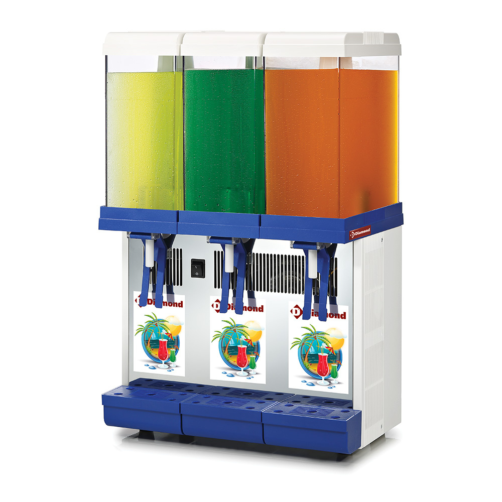 Distributeur de boissons réfrigérées - 3x 9 litres