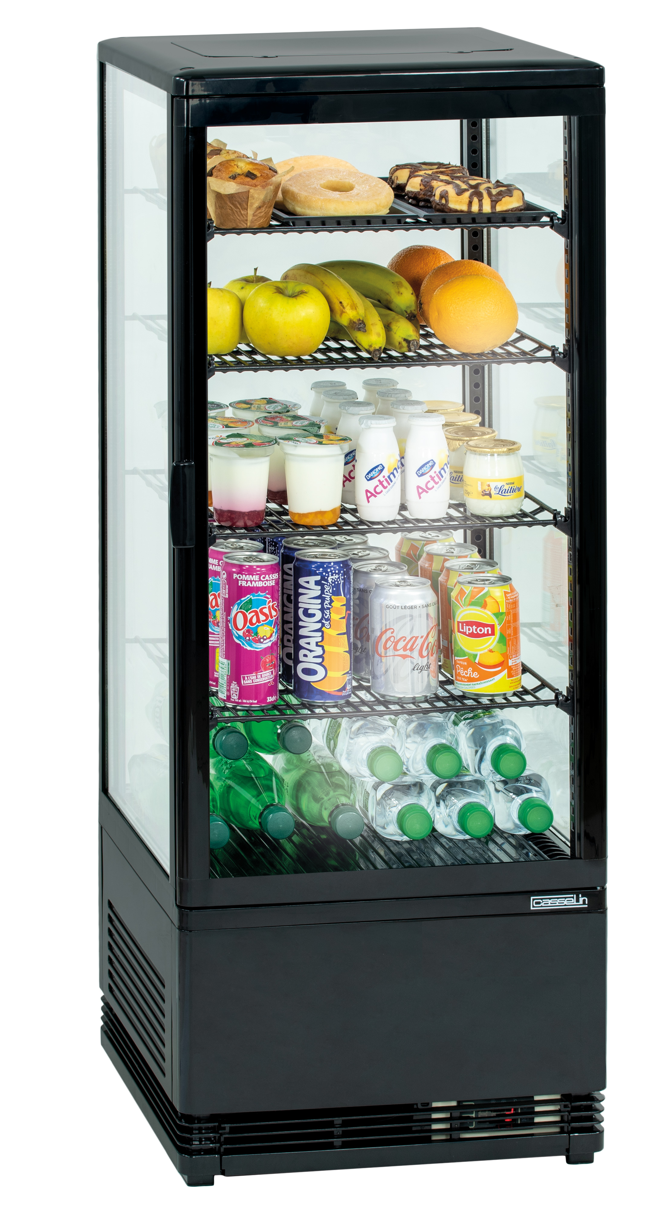 Mini vitrine réfrigérée positive 98 L Noire