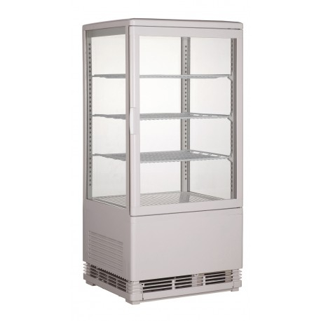 Vitrine Réfrigérée 4 Faces Vitrées Blanche - 68 L - Combisteel