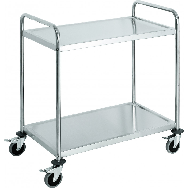 Chariot de Service en Inox 2 à 3 Étagères - Stalgast