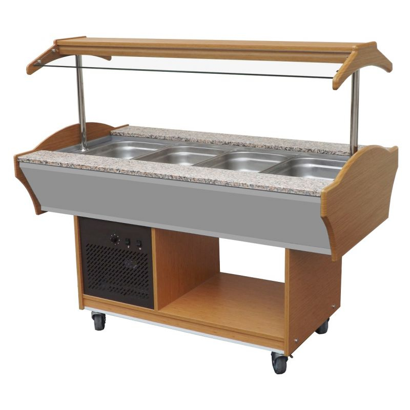 Buffet Froid Professionnel de 3 à 6 Bacs GN 1/1 - Combisteel