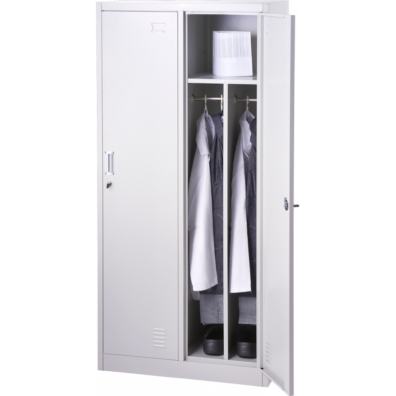Armoire Vestiaire Inox 2 portes - H1700 P 450 mm - Stalgast
