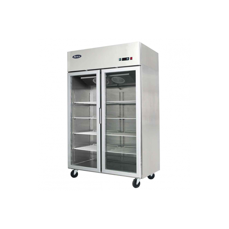 Frigo Professionnel Vitré 2 Portes - 900 Litres - Atosa