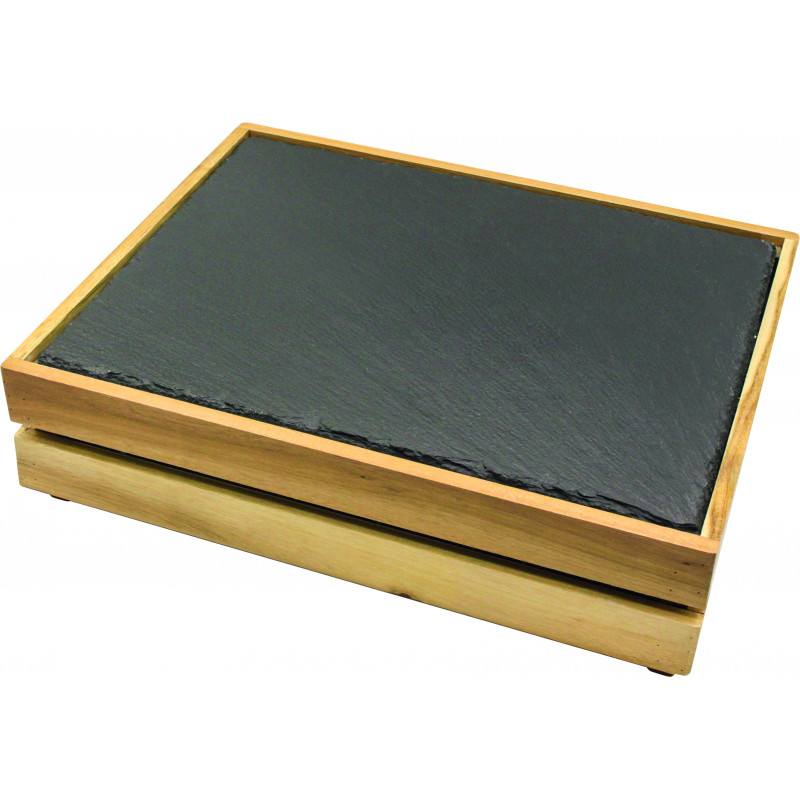 Plaque en Ardoise pour Plateau en Bois 400 x 300 mm - Stalgast