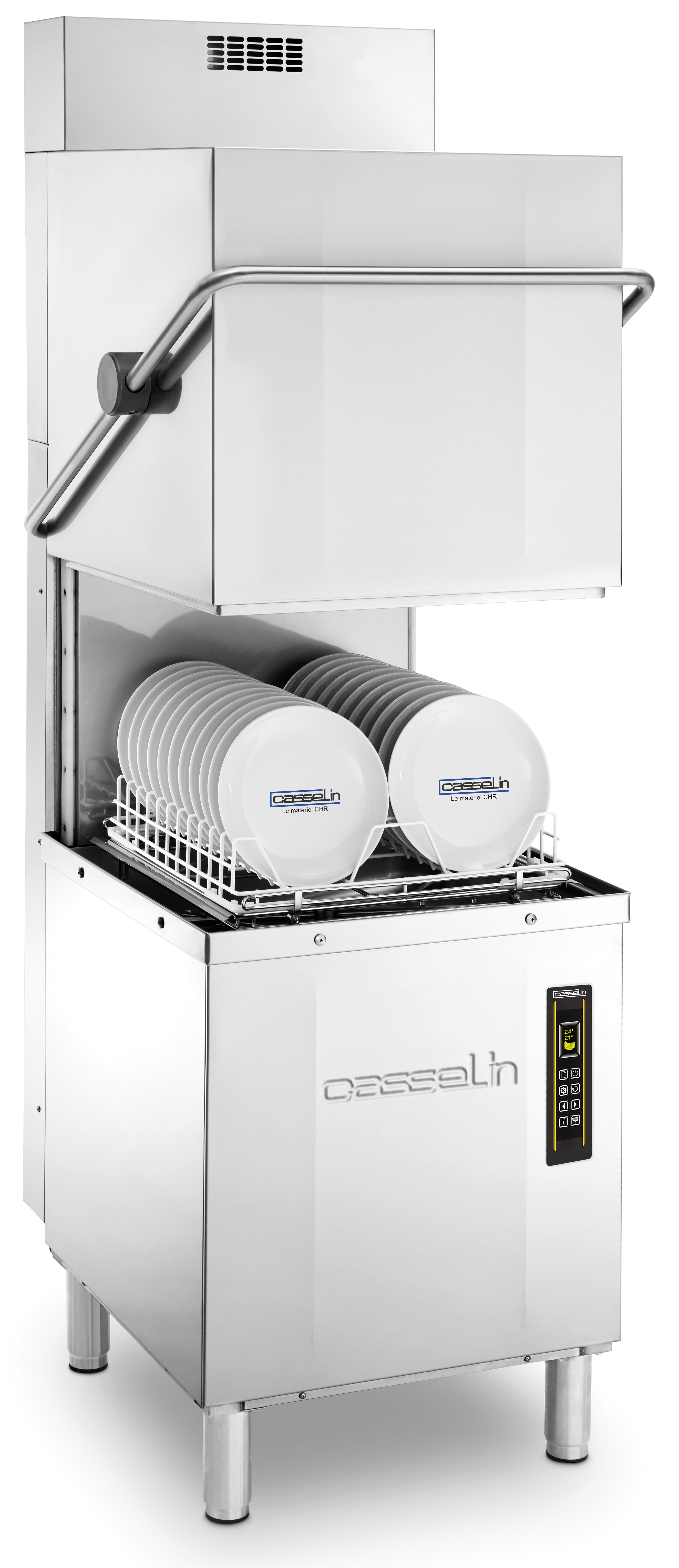Lave-vaisselle à capot double paroi avec pompe de vidange 
et récupérateur de chaleur