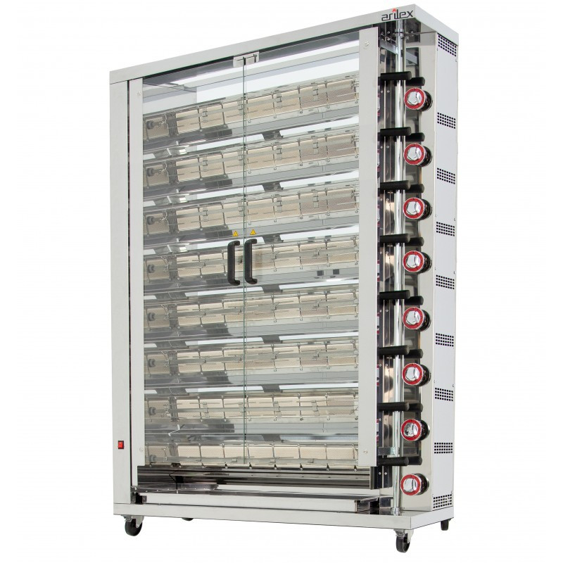 Rôtissoire à Gaz avec 8 Broches - Arilex