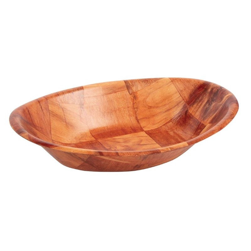 Corbeille ovale en bois petit modèle - 190 x 255 mm - Olympia