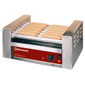 Grill saucisses électrique à 7 rouleaux