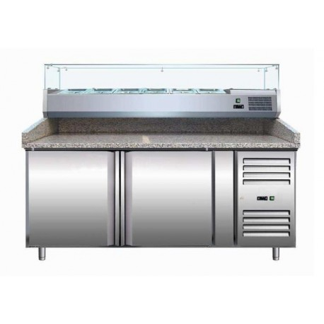 MEUBLE PIZZAS 2 P. 600X400 MM +2/+8°C GAZ R600A - L2G