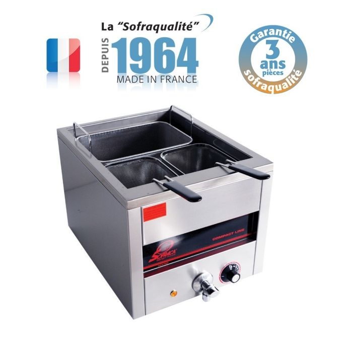 Passer à la fin de la galerie d’images Passer au début de la Galerie d’images Cuiseur à Pâtes Professionnel Electrique - Cuve de 15 L - Sofraca