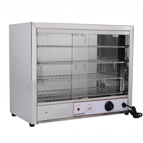 Vitrine chauffante en inox L640