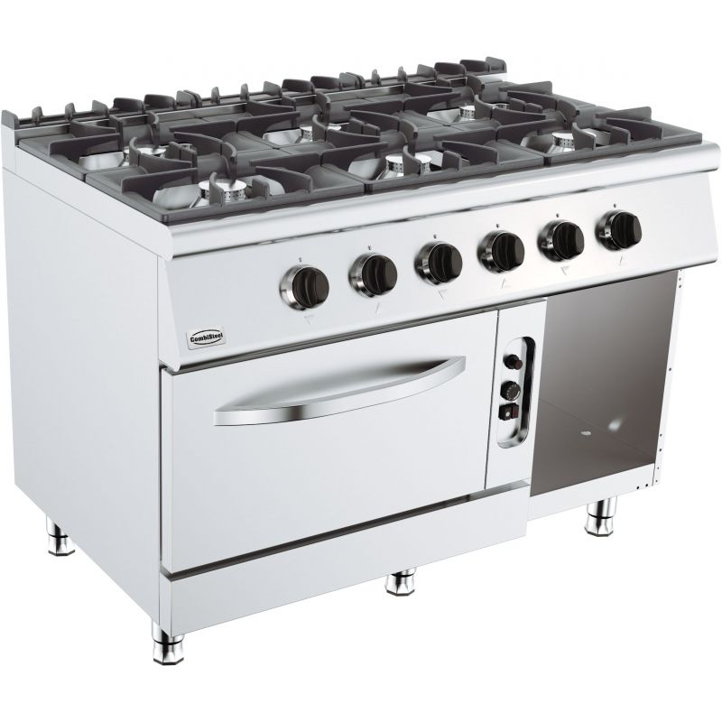 Fourneau sur Four De 4 ou 6 Feux Vifs - Série 700 - Combisteel