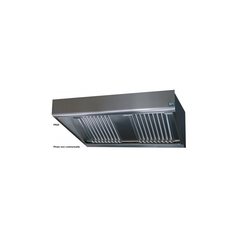 Hottes de Ventilation Éclairage Led Pré-Montée L 1000 à 4000 mm - AFI Collin Lucy