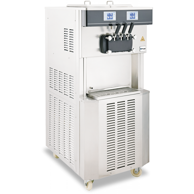 Machine À Glace Italienne 3 Parfums 360 Glaces/H - Sur Roulettes - Soft 3060DBM - Borloni