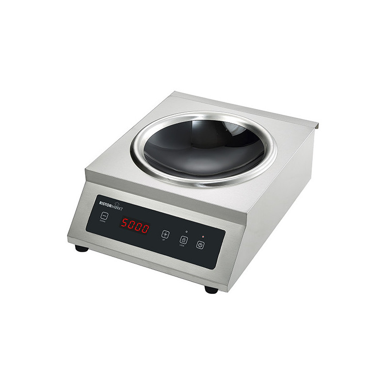 Wok à Induction de Table Ø 330 mm 5 kW - 400V - Virtus