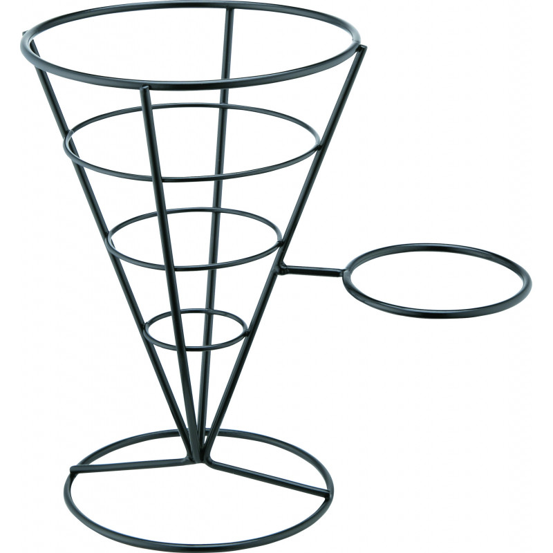 Support à Frites Noir avec Poignée ø 140 mm - Stalgast