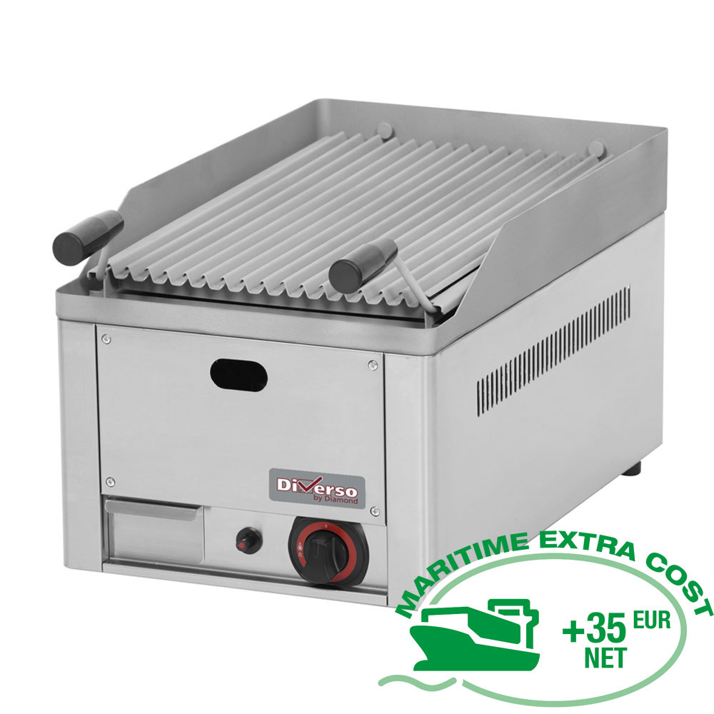 Grill pierre de lave 1/2 module 4kw