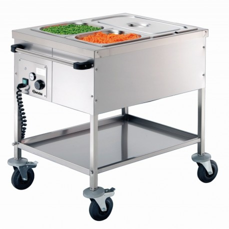 Chariot bain marie - 2 Bacs GN 1/1 - Bartscher