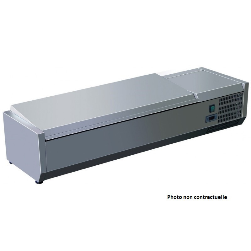 Saladette Réfrigérée Inox à Poser - 4 à 7 Bacs GN 1/3 et 1 Bac GN 1/2 - AFI Collin Lucy