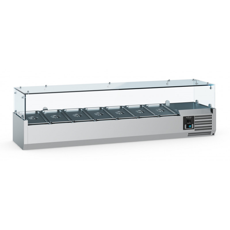 Saladette à Poser Réfrigérée pour Pizza 1/3 GN x 4 - Combisteel