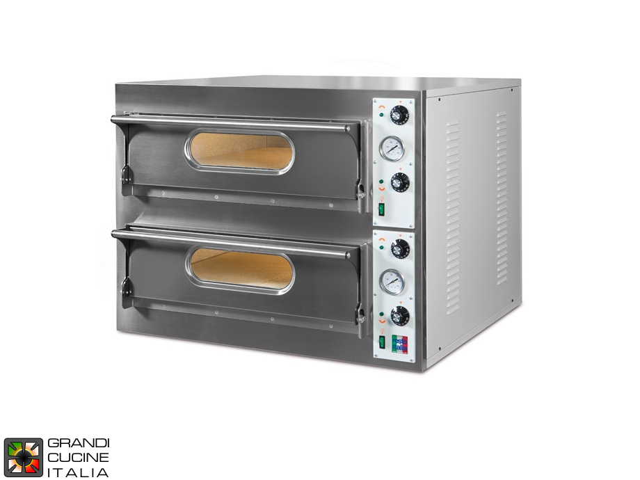Four À Pizza Électrique Double - 8 Pizzas - START-44 9,4 KW - Resto Italia